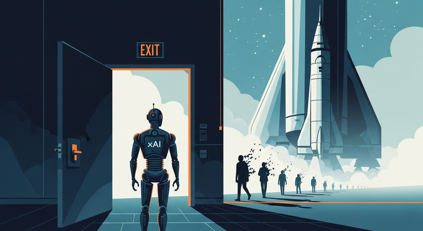 xAI Loses Five Founders as SpaceX Merger Creates Culture Clash